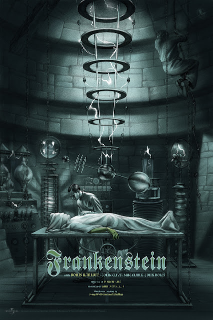 Frankenstein Standard Edition Movie Poster Screen Print by Jonathan Burton & Mondo