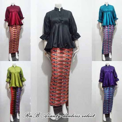 Model Baju Setelan Batik Rok Panjang Trend 2015
