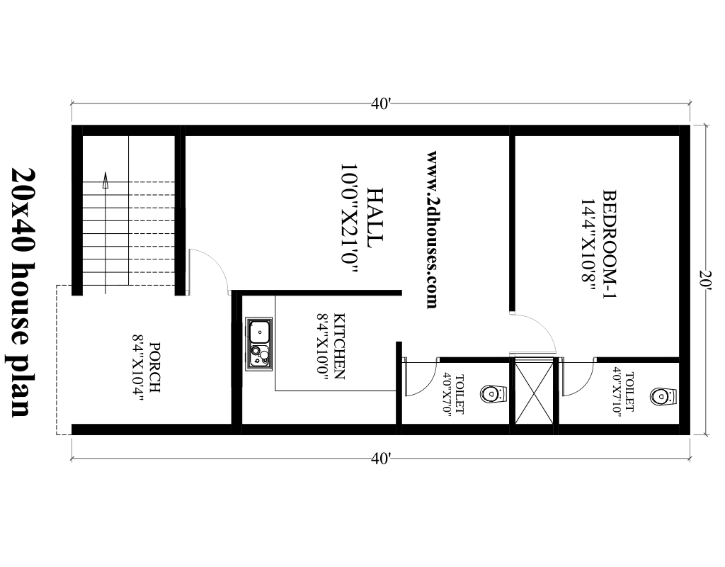 20x40 house plans