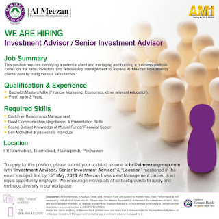 Al Meezan Investment Management Ltd Latest Jobs in Karachi/Islamabad/Peshawar May 2024
