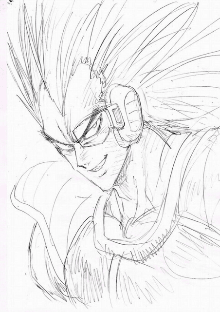 Sketsa Raditz Dragon Ball