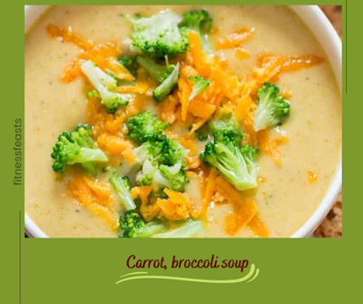 Carrot, broccoli soup.