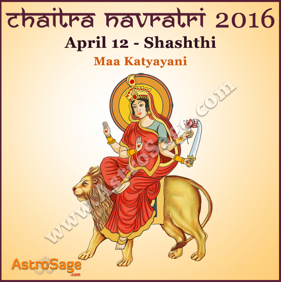 Presenting Chaitra Navratri sixth day Sashthi today here.