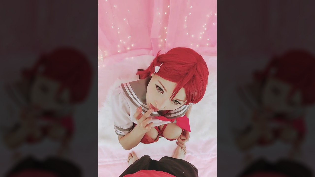 Watch full cosplay porn video Riko Sakurauchi by Hidori Rose cosplayer