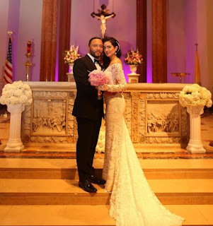 Wedding picture of Alex Sensation & his wife Diana