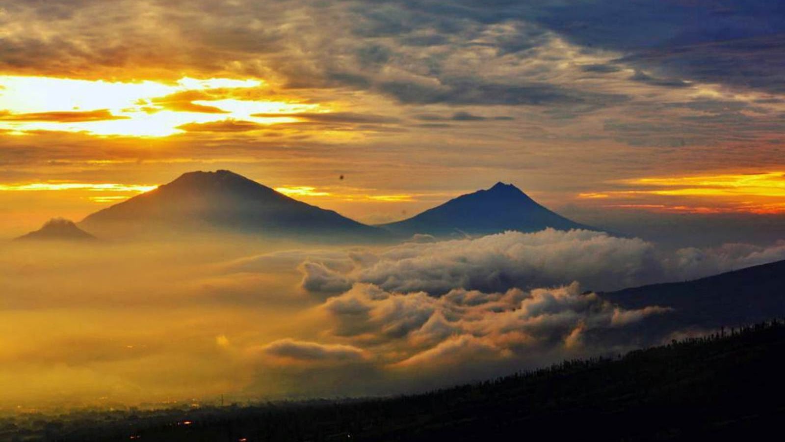 10 Gambar Wallpaper Gunung Burung Pantai Kapal Sunset Ukuran