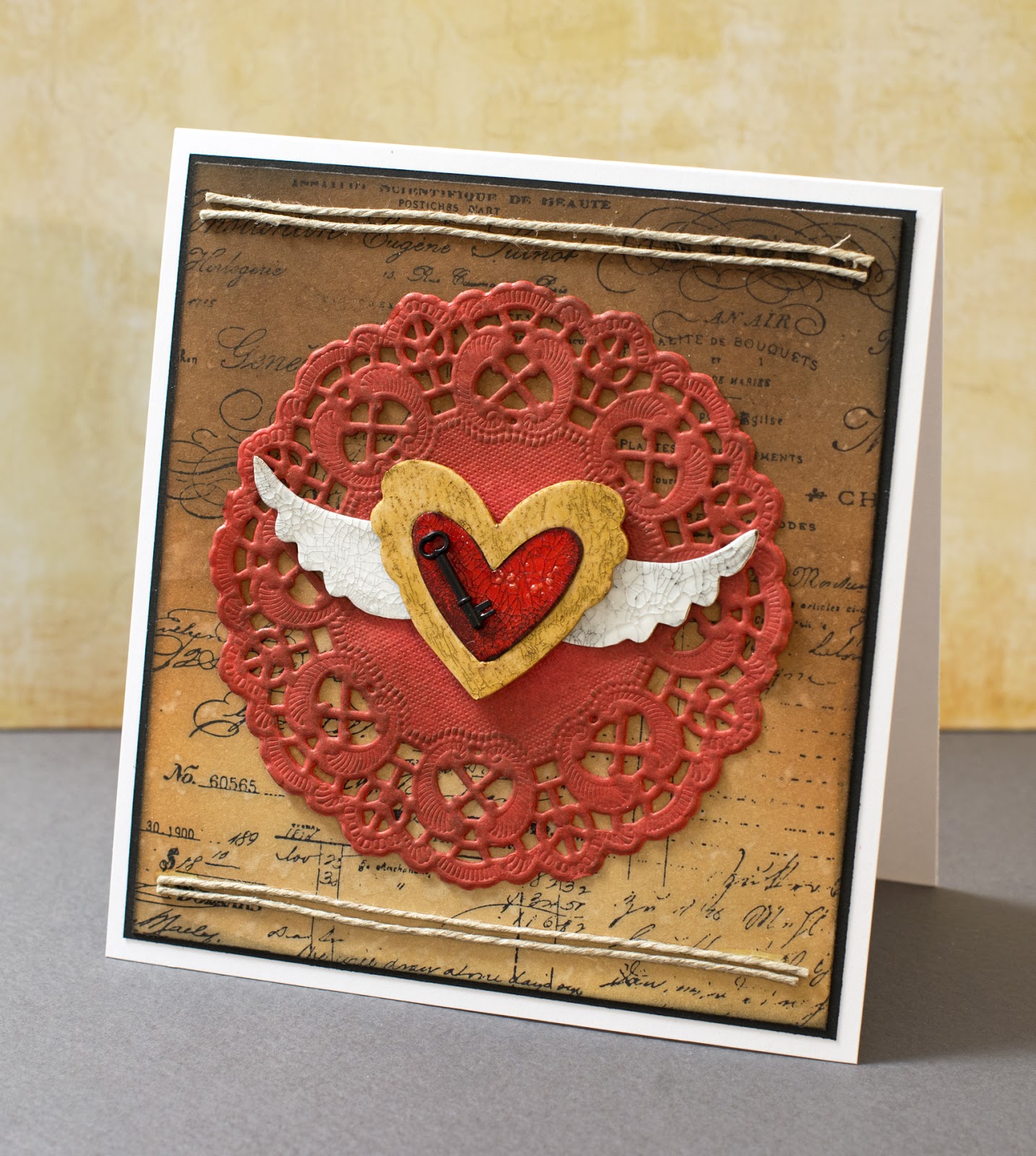 Cardmaking: Card for October '14 MMCC: Key to my heart