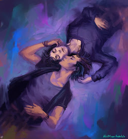 Fan art, Magnus Bane, Alec Lightwood, Malec, Cazadores de sombras, Ciudad de cristal, reseña, opinión, crítica, Cassandra Clare, Editorial Destino, Los instrumentos mortales, The mortal instruments