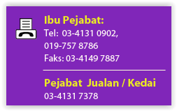 Untuk Tempahan Sila Hubungi