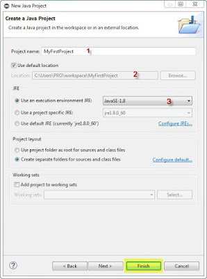 eclipse create new project step 2