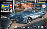 Revell 1/25 '58 Corvette Roadster (07037) Colour Guide & Paint Conversion Chart