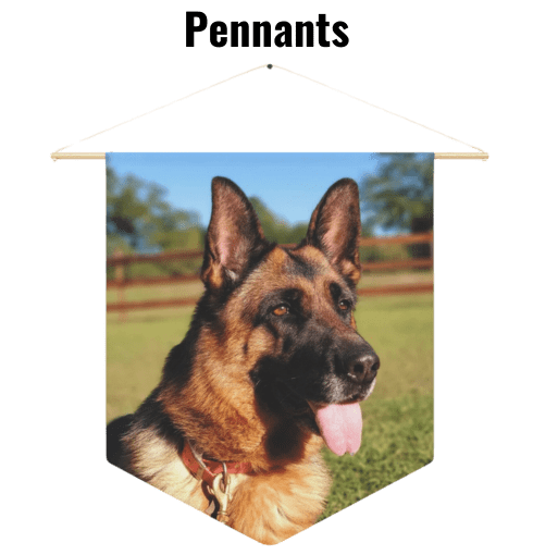 Personalized German Shepherd Pennants