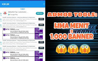 Admob Tools: 5 menit impress 1000 Banner (Auto Impress)