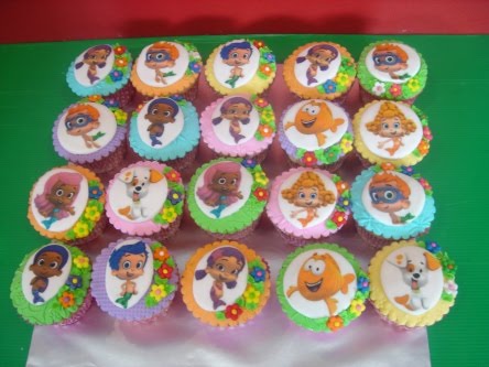 Cupcake Birthday Party Supplies on Yochana S Cake Delight    Bubble Guppies Cupcakes