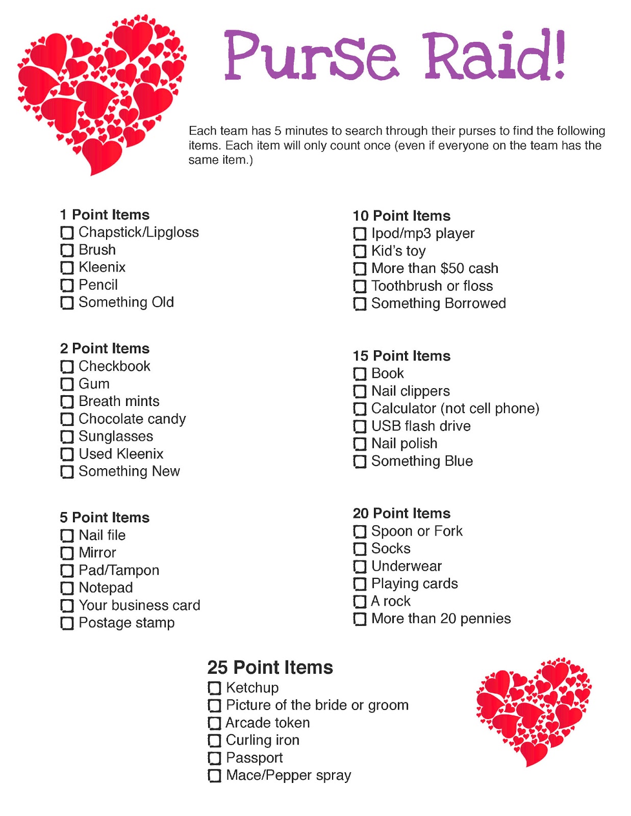 Free Printable Wedding Planning Checklist