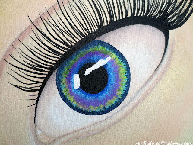 art, artist, artwork, painting, paint, eye, eye art, eye painting, beauty art, multicoloured eye, eye art series, malinda prudhomme, toronto art, toronto artist, toronto portrait artist, malinda prudhomme, canadian artist