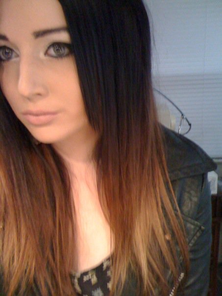 ombre hair This is my newest hair color It's been black for about a year 