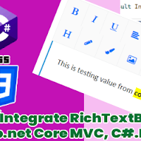 Get RichTextBox Editor Value in Controller in Asp.net Core MVC, C#.Net
