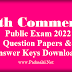 12th Commerce - Public Exam 2022 - Original Question Papers & Answer Keys Download