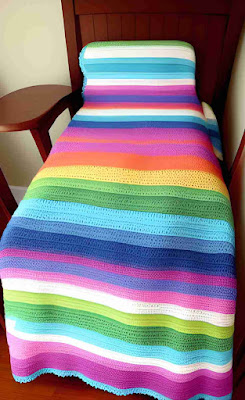Example of crochet blanket