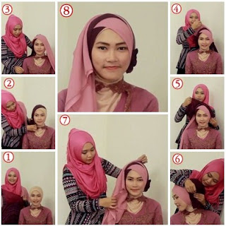 Tutorial Jilbab Kebaya Modern