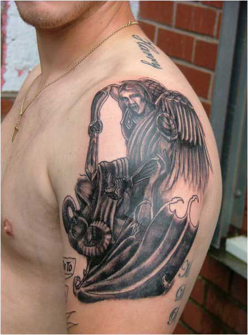 unique angel devil tattoos