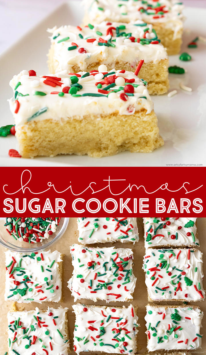 Easy Christmas Sugar Cookie Bars