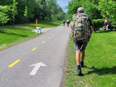 Sean Morton Route Verte hiking Saint-Jerome QC.