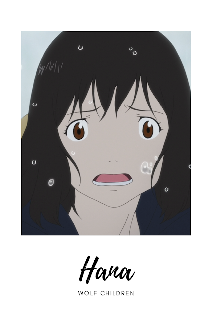 Hana, anime Wolf Children