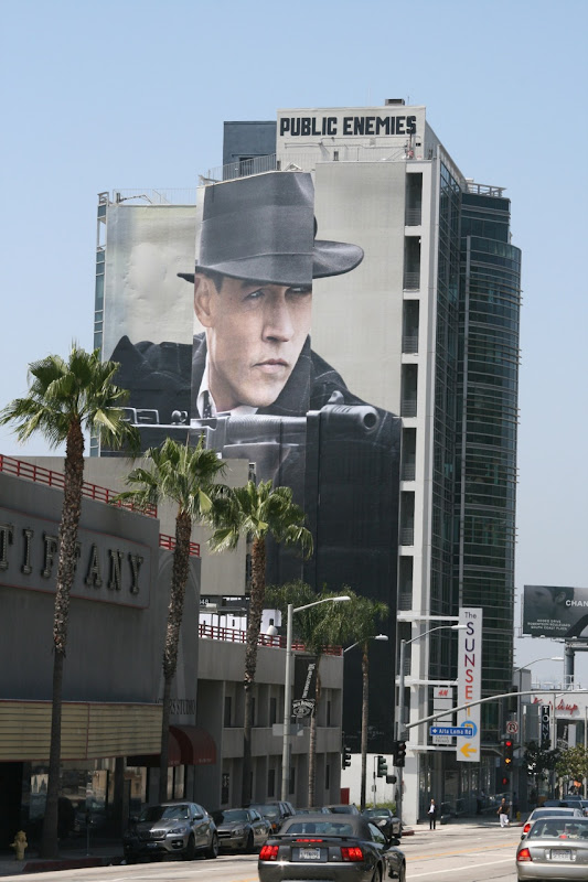 Public Enemies billboard on Sunset Blvd