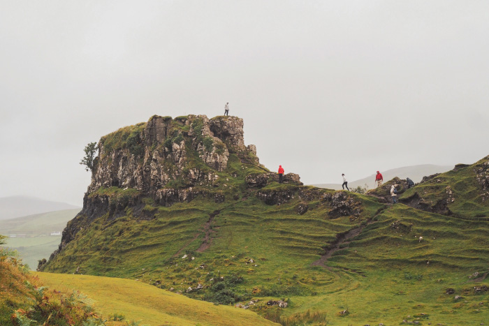 Fairy Glen sur l'île de Skye en Ecosse