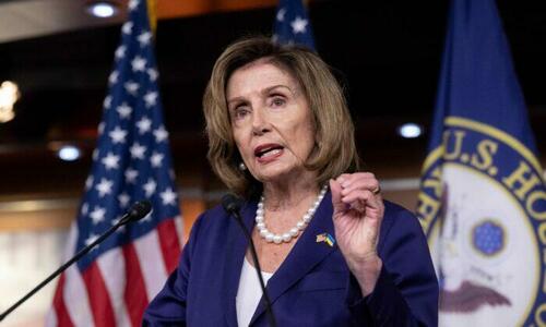 House Speaker Nancy Pelosi (D-Calif.) holds her weekly press conference on Capitol Hill in Washington on July 29, 2022.