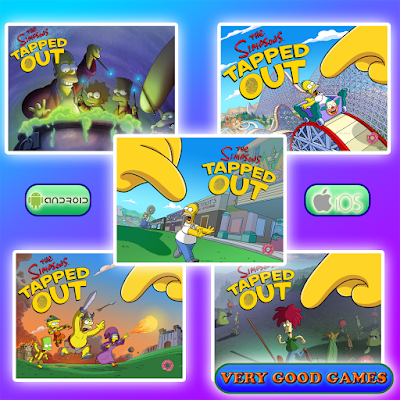 A banner for the review of the free mobile game The Simpsons: Tapped Out