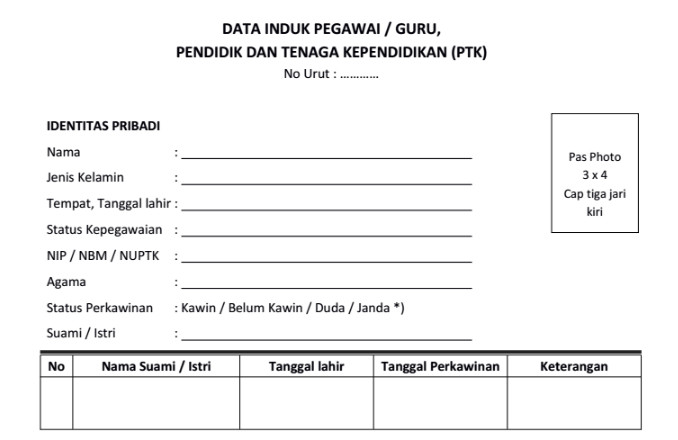 Gambar Dokumen Contoh Surat Pernyataan Daftar Siswa Mutasi 