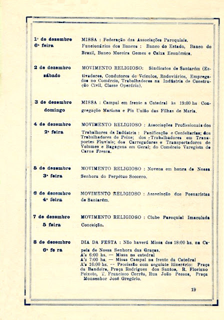 PROGRAMA DA FESTA DE NOSSA SENHORA DA CONCEIÇÃO - 1967 - PAG 19