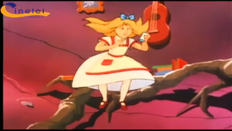 Alicia en el país de las maravillas película español, Pelicula animada, 1988
