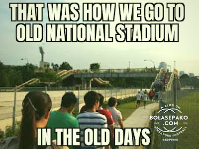 fans trekked along Nicoll Highway before crossing the bridge to reach the old National Stadium before the Circle Line days