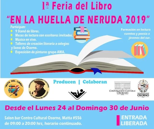 1ra. Feria del Libro "En la Huella de Neruda"