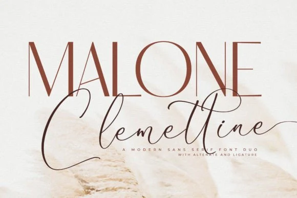 Malone Clemettine Font Duo