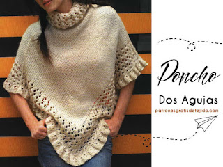 Poncho dos agujas