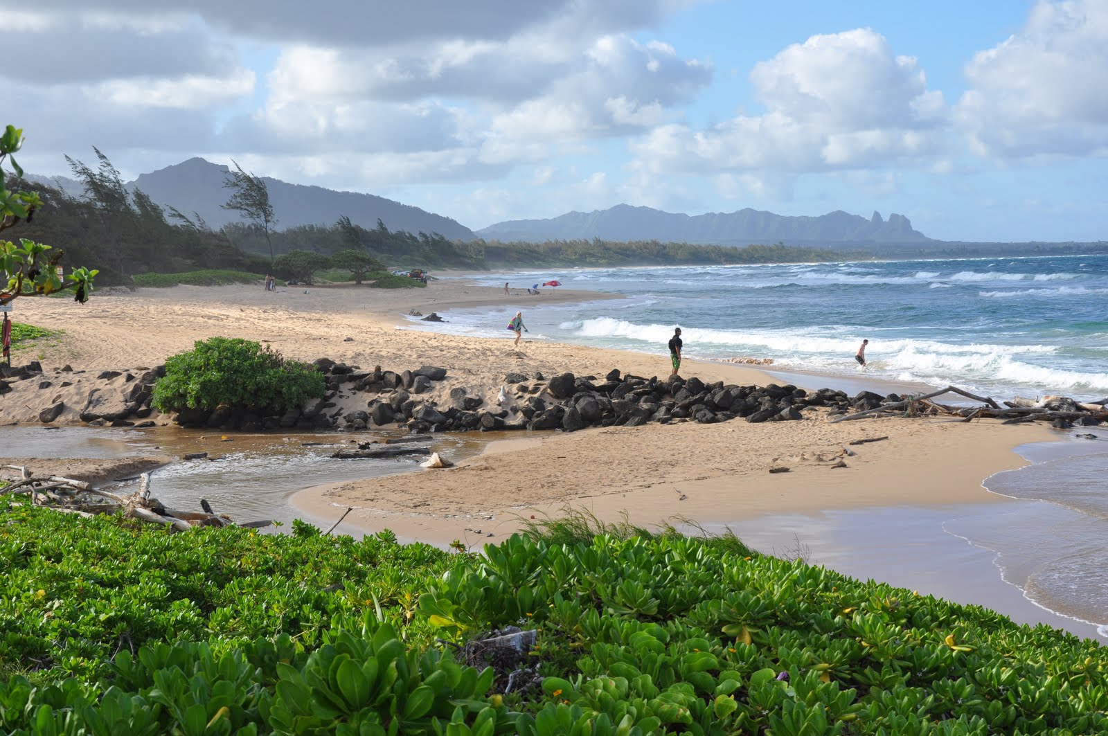 Beautiful beach for strolling.