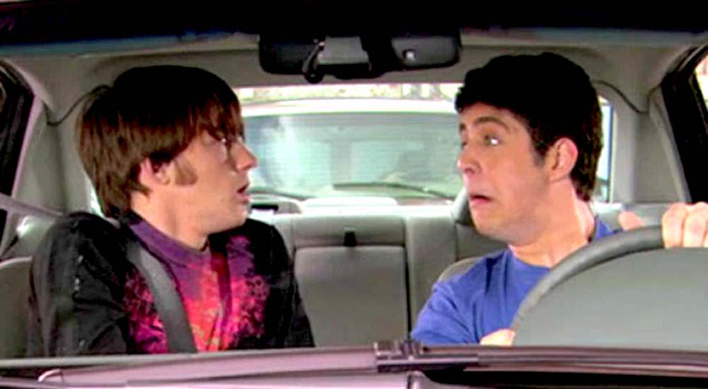 NickALive!: Drake Bell Visits the 'Drake & Josh' House ...