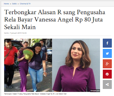 SIAPAKAH Vanessa Angel 80 juta itu?