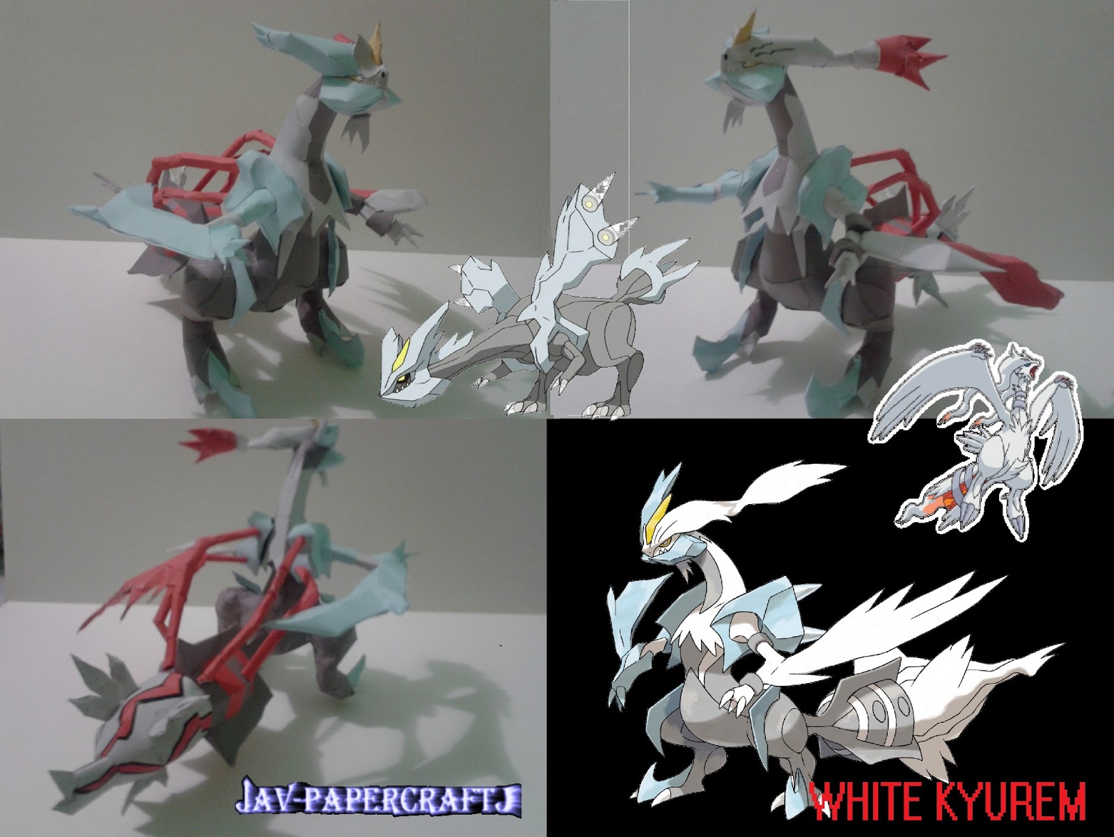 White Kyurem Paper Model