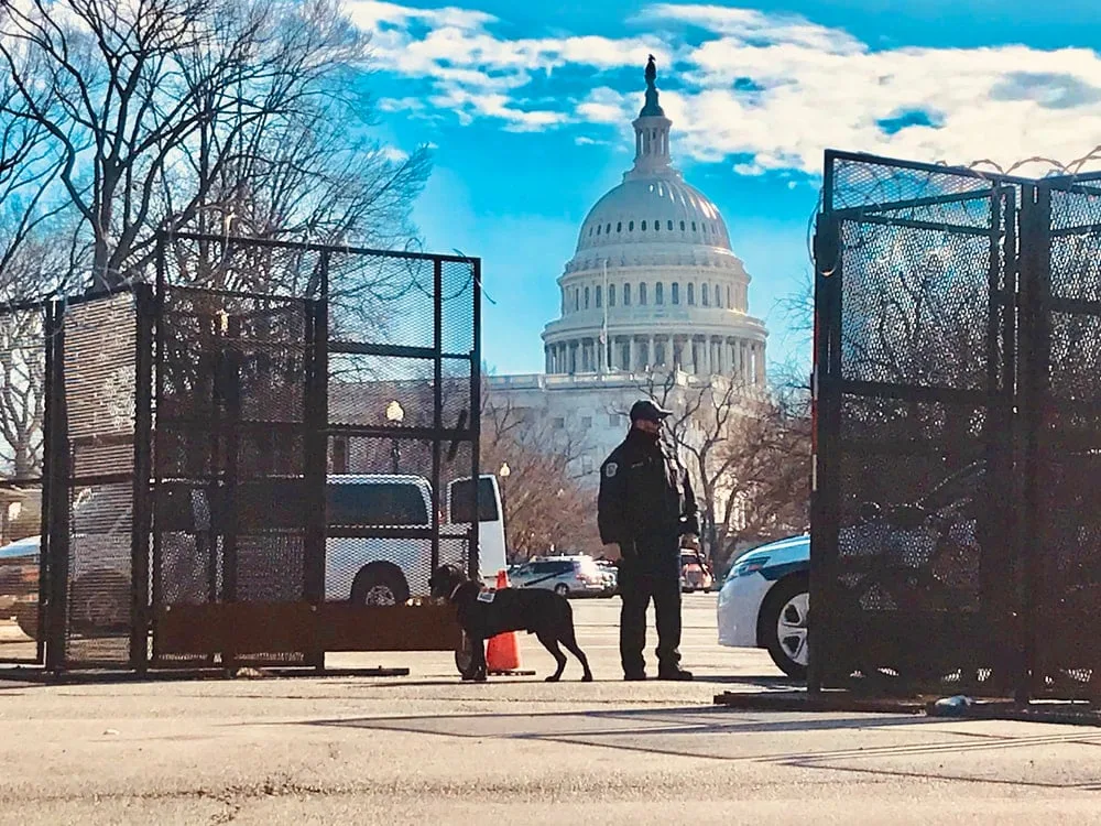 WALLS FOR ME, NOT FOR THEE: Fence Goes Back Up At Capitol Ahead Of Biden SOTU Address