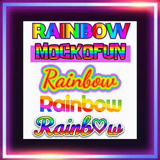 Rainbow text maker image