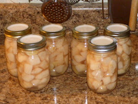 First load of canned pears. 