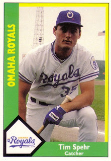 Tim Spehr 1990 Omaha Royals card