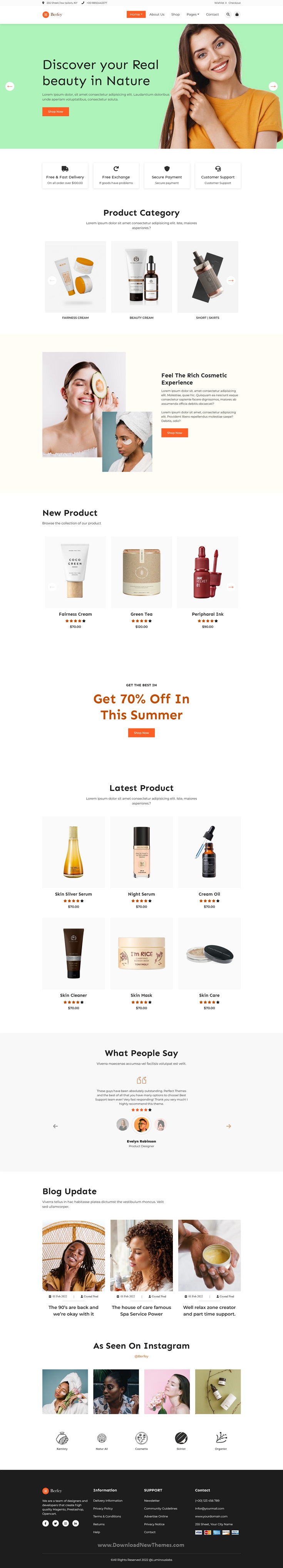 Download Beauty & Cosmetics eCommerce HTML5 Template