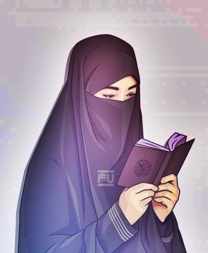 Gambar kartun animasi muslimah keren cantik lucu dan 